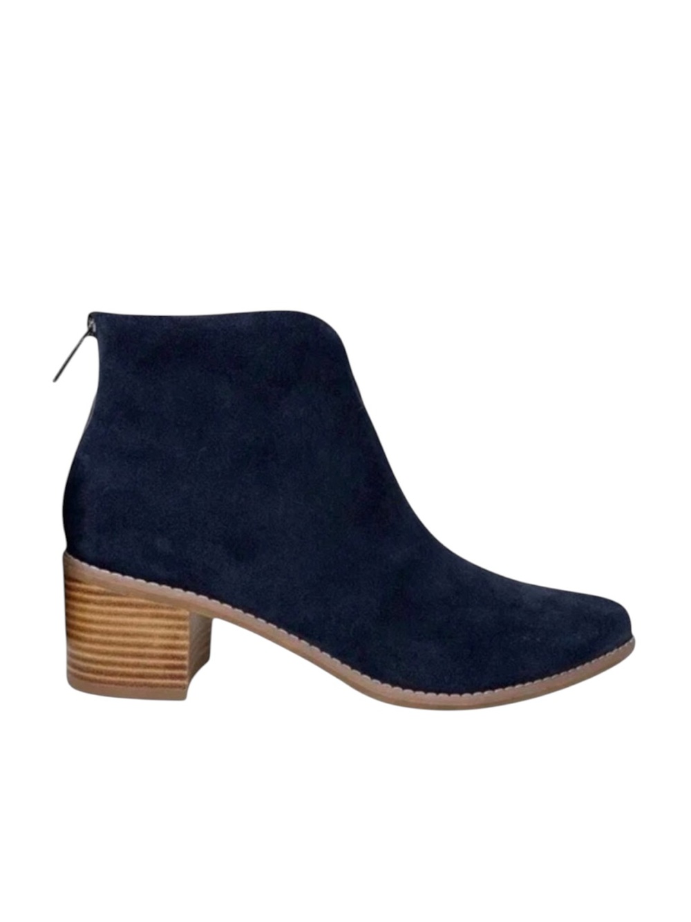 NWT Aqua College Women Black Suede Waterproof Ankle Booties Size 6 M